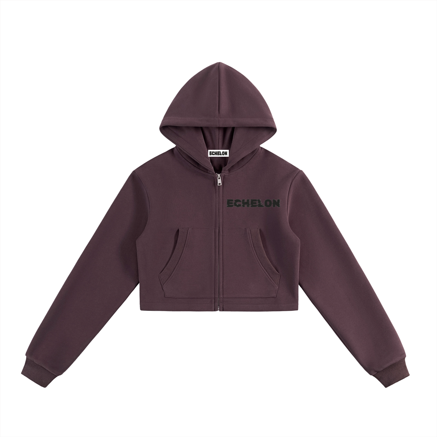 Woman's Essential Cropped Zip-Up Hoodie