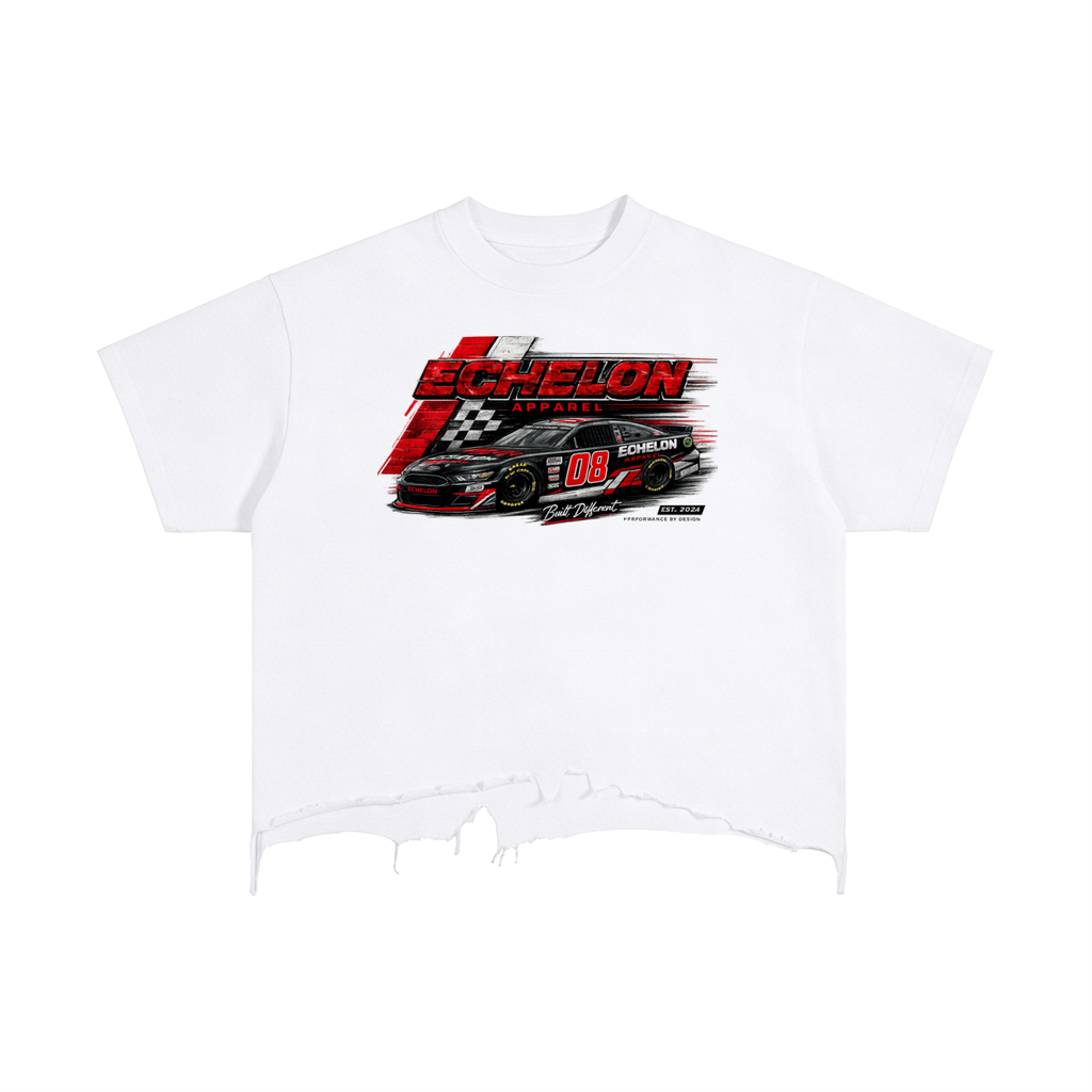 Vintage Wash Boxy Distressed Hem T-Shirt