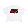 Vintage Wash Boxy Distressed Hem T-Shirt