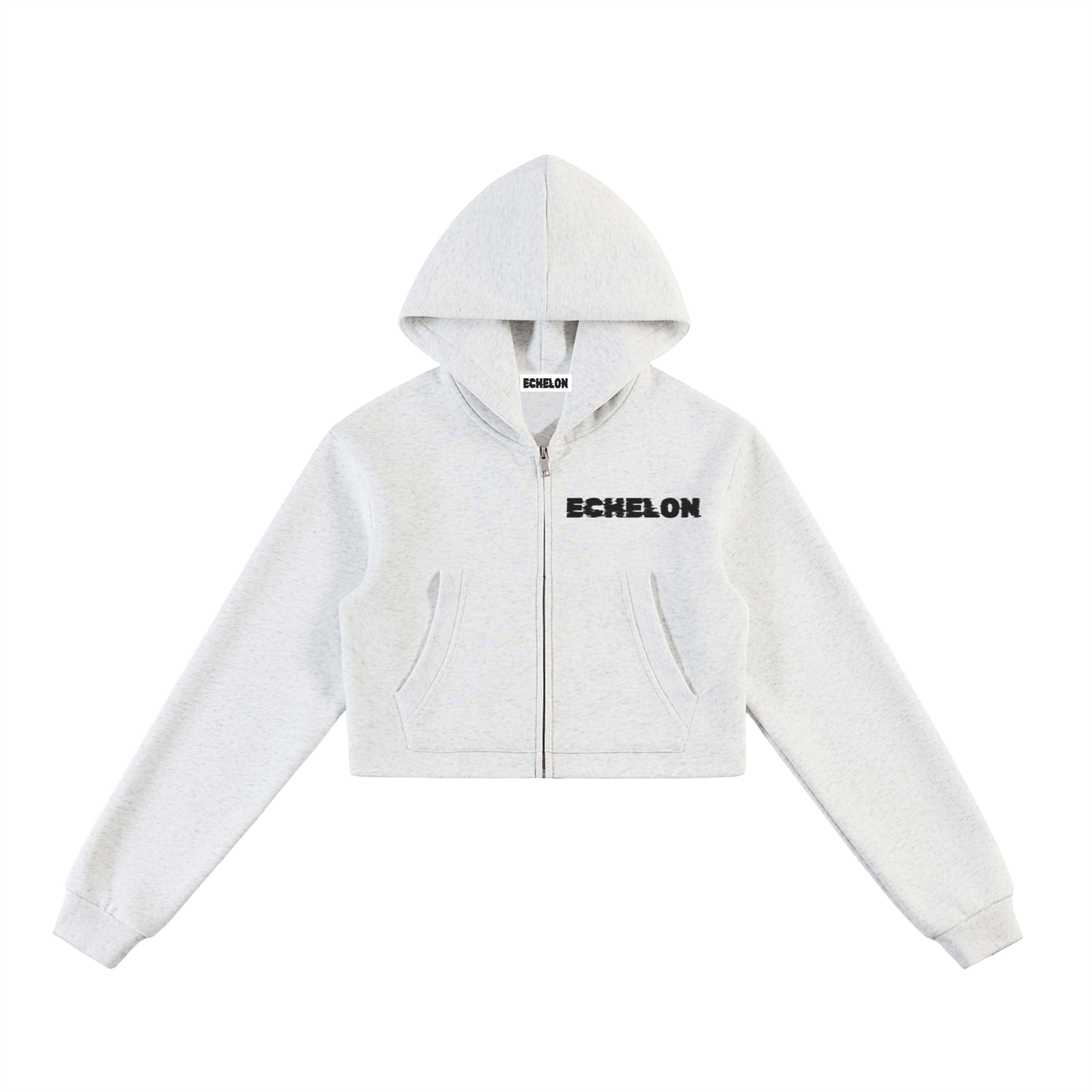 Woman's Essential Cropped Zip-Up Hoodie