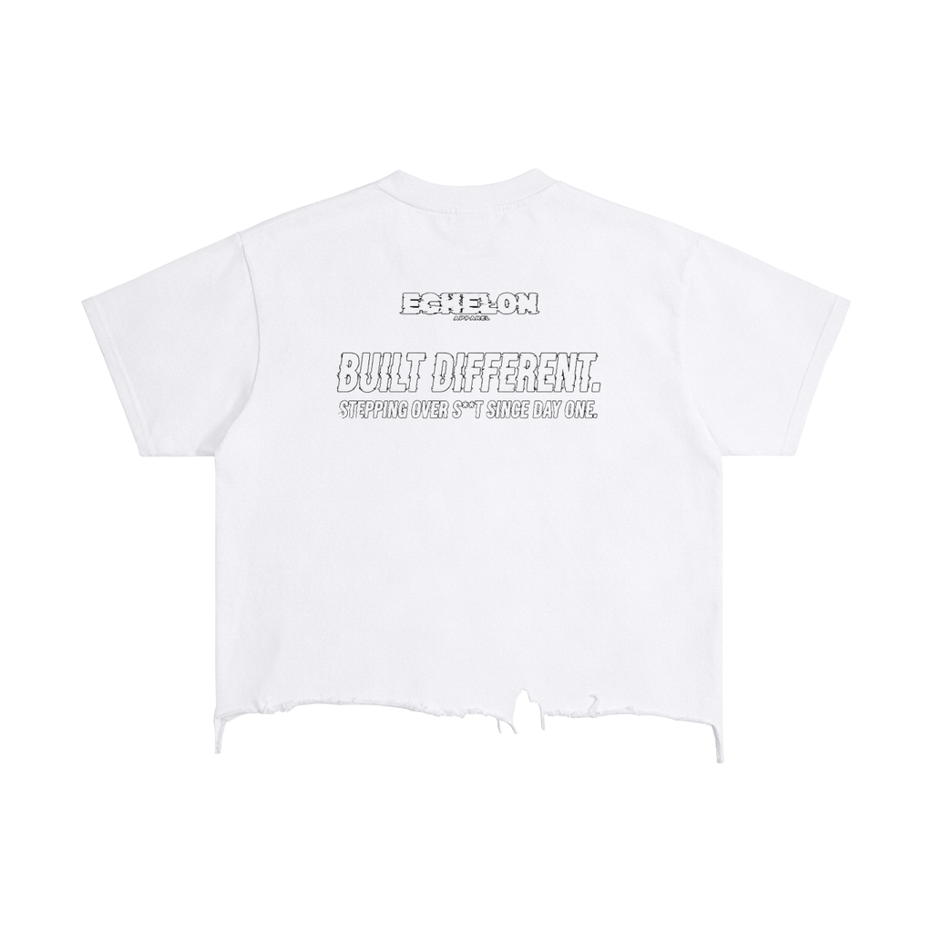 Vintage Wash Distressed Hem T-Shirt ''IVO4Ever''