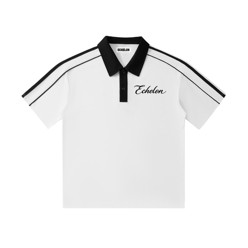 Echelon Collar Short-Sleeve Polo Shirt
