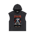 Snow Washed Boxy Hooded Tank Top