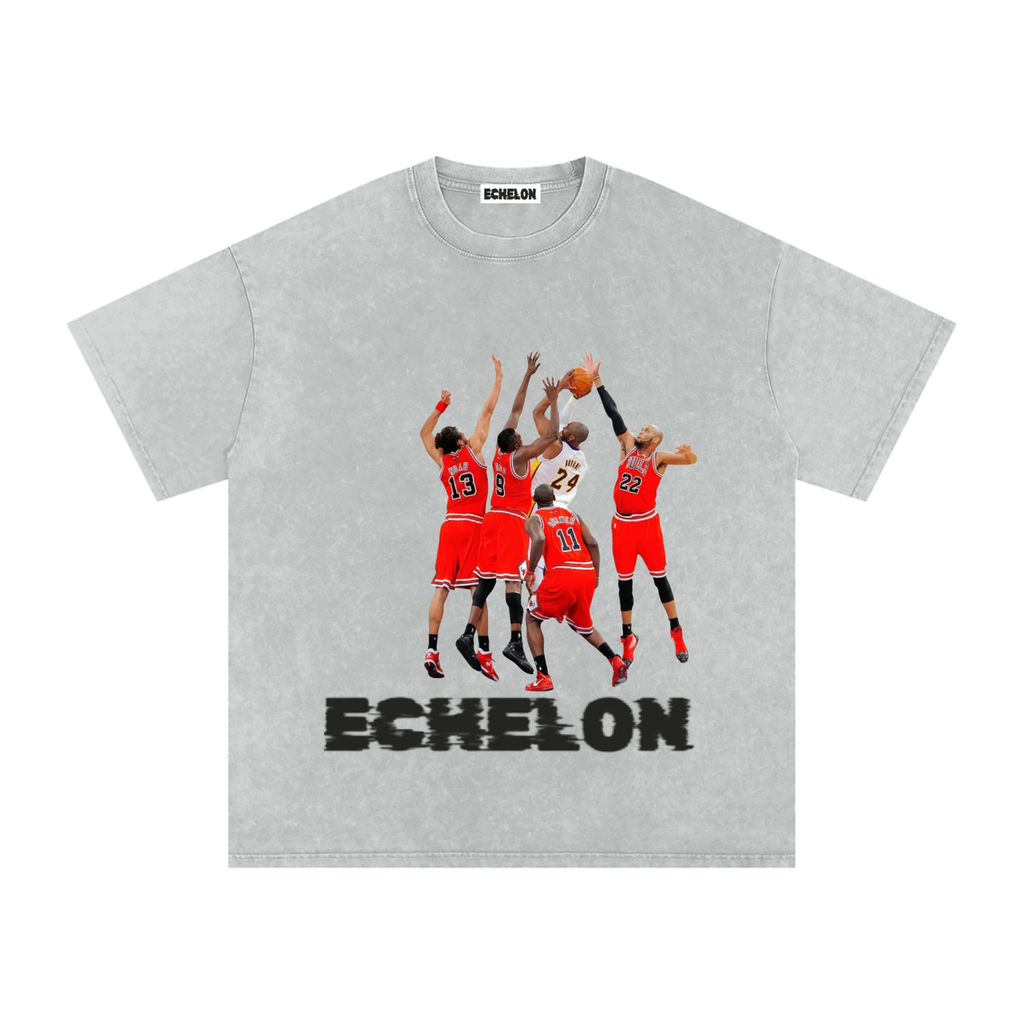 Snow Washed Oversized Cotton T-Shirt “Kobe4Ever”