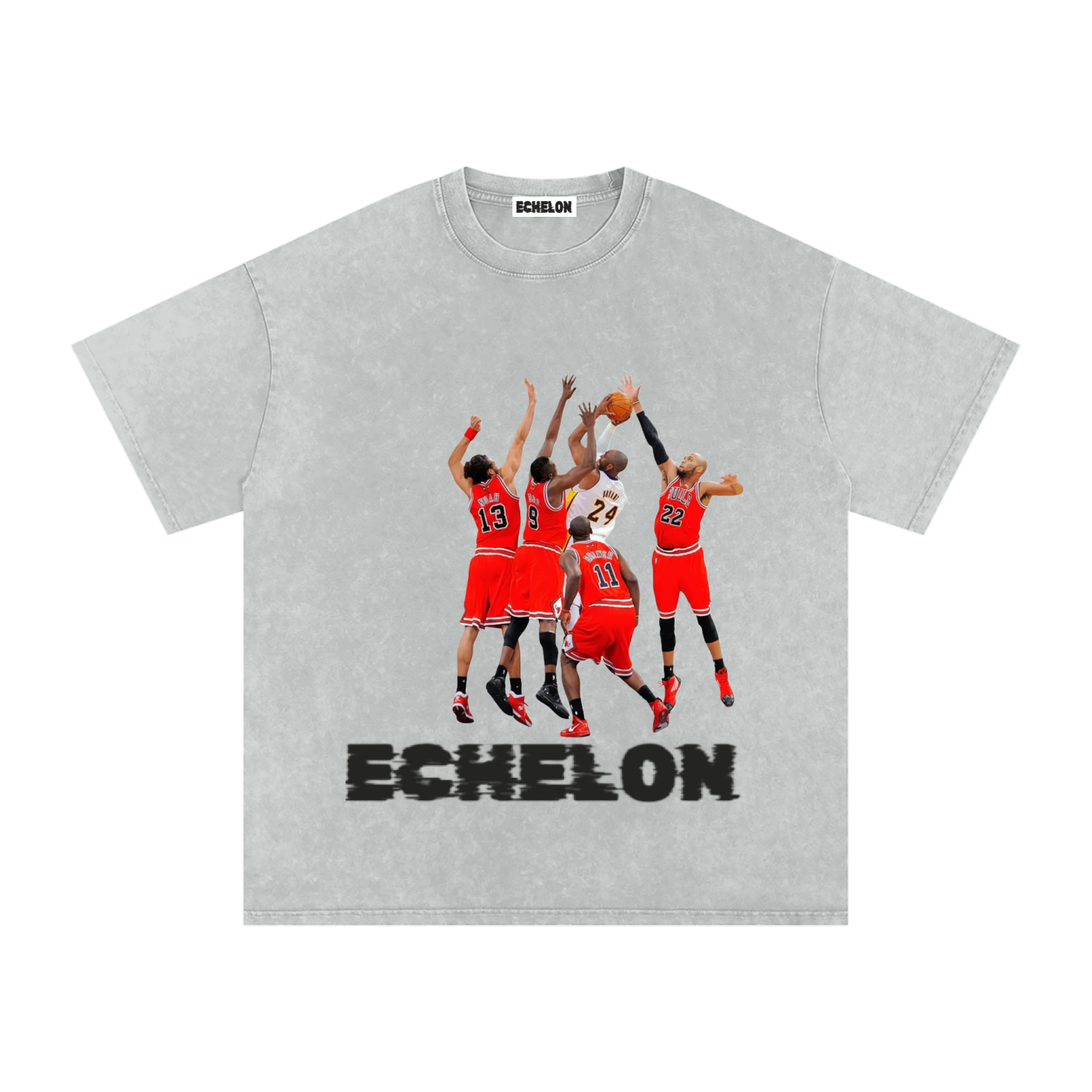 Snow Washed Oversized Cotton T-Shirt “Kobe4Ever”