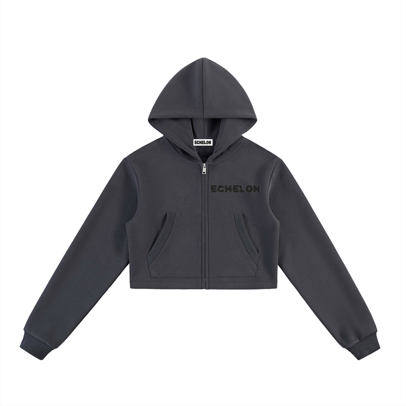 Woman's Essential Cropped Zip-Up Hoodie