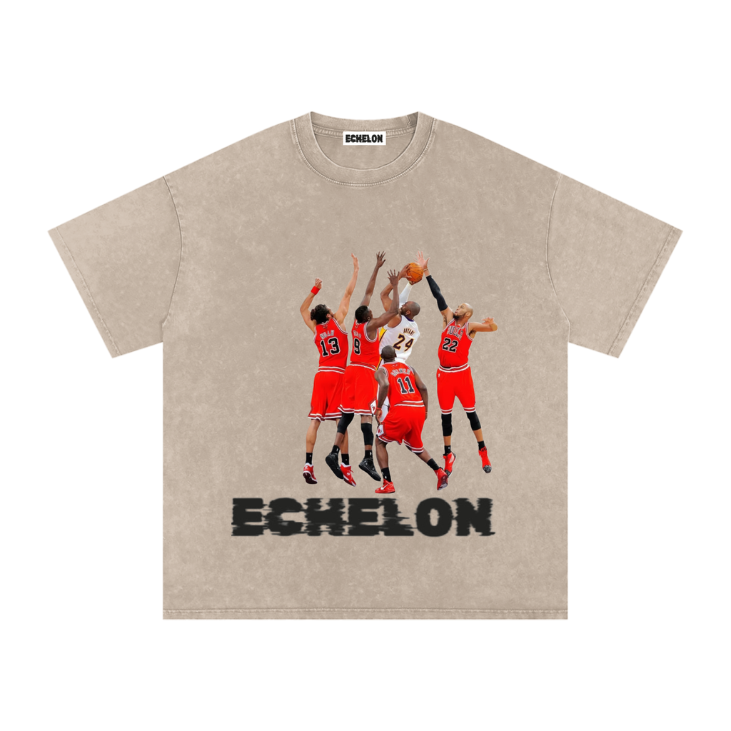 Snow Washed Oversized Cotton T-Shirt “Kobe4Ever”