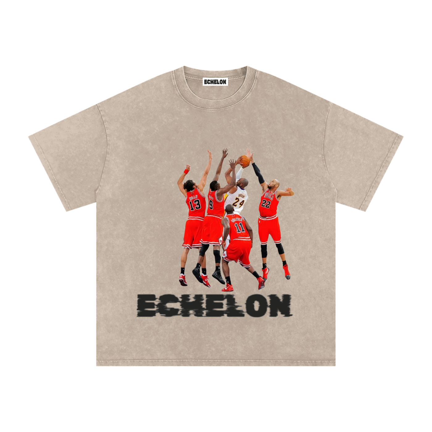 Snow Washed Oversized Cotton T-Shirt “Kobe4Ever”
