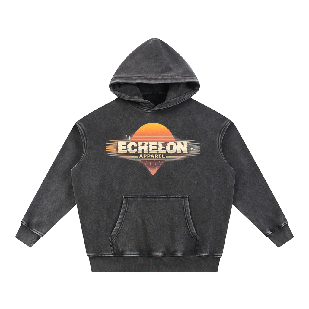 Snow Wash Oversize Hoodie ''Retro''