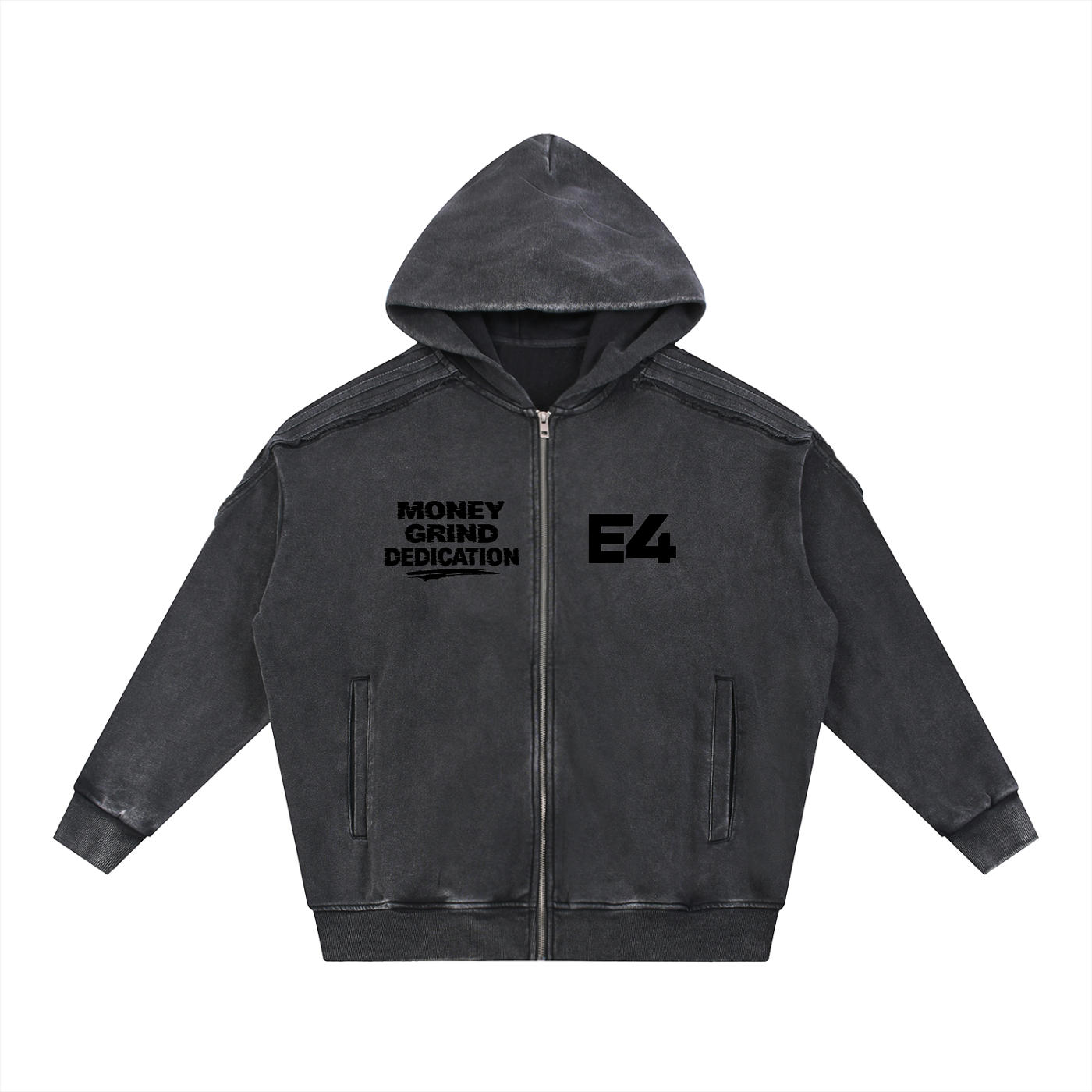 Snow Washed Zip Hoodie ''E4''