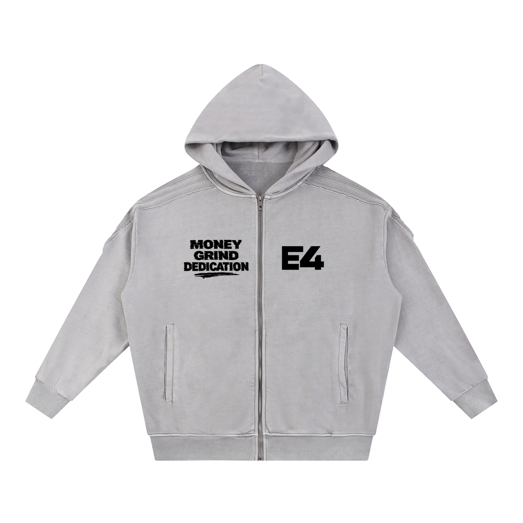 Snow Washed Zip Hoodie ''E4''