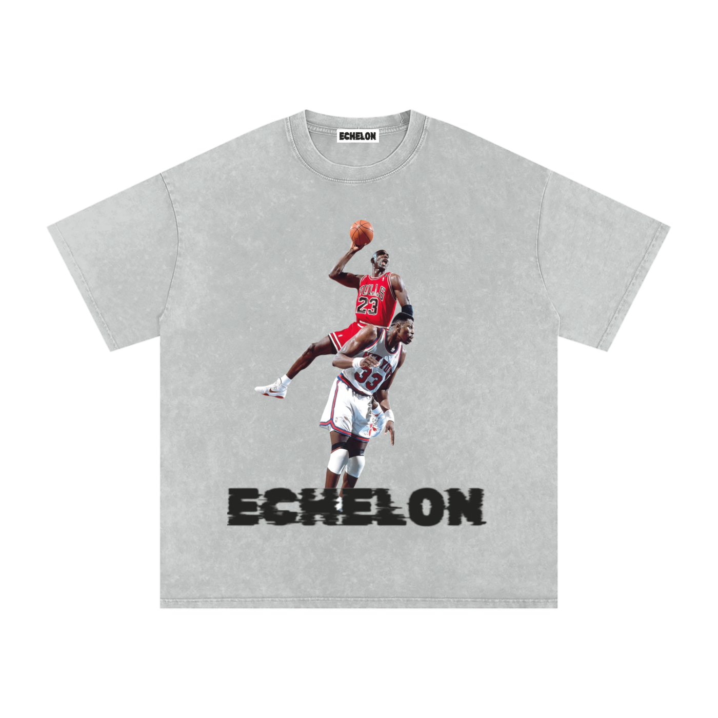 Snow Washed Oversized Cotton T-Shirt “Jordan4Ever"
