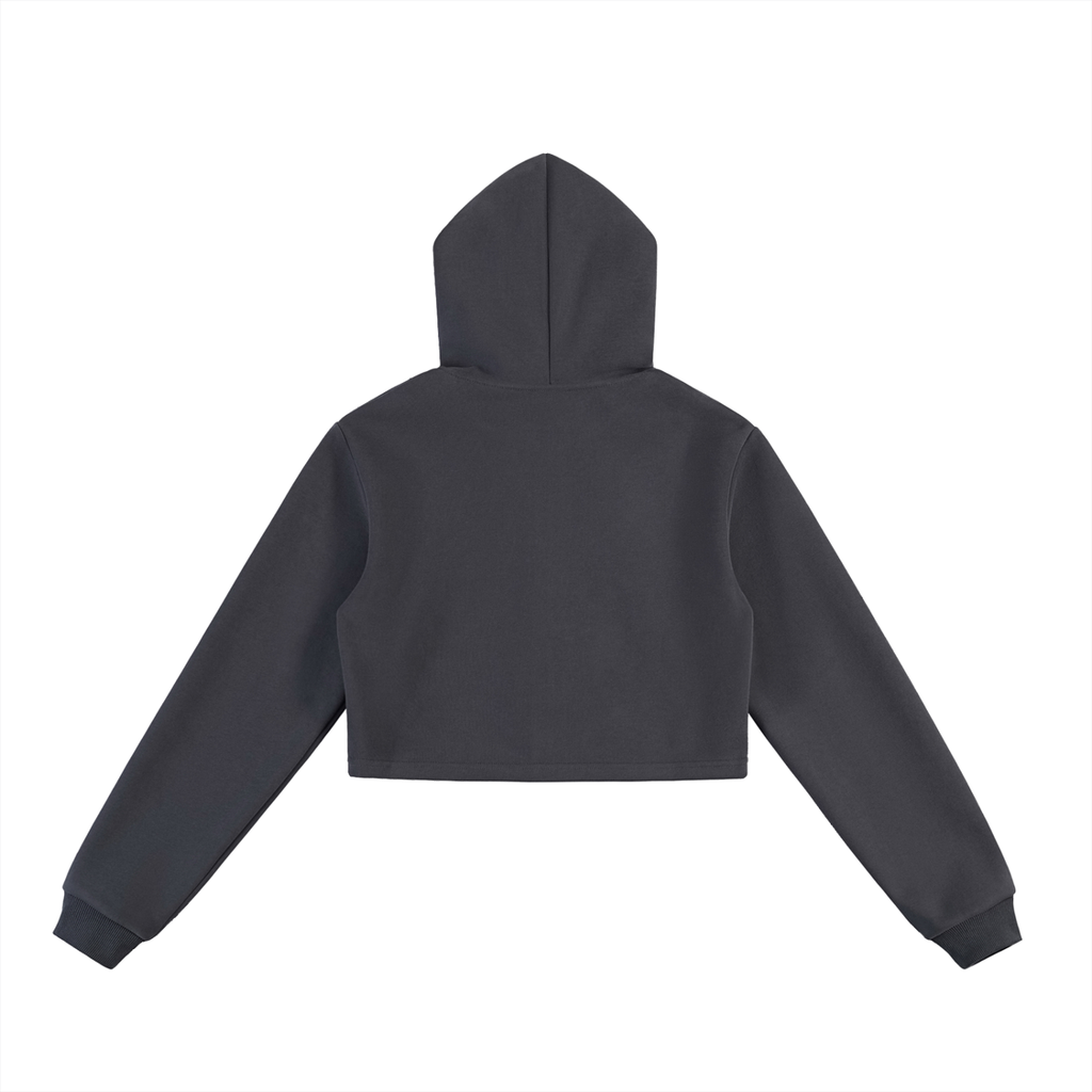 Woman's Essential Cropped Zip-Up Hoodie