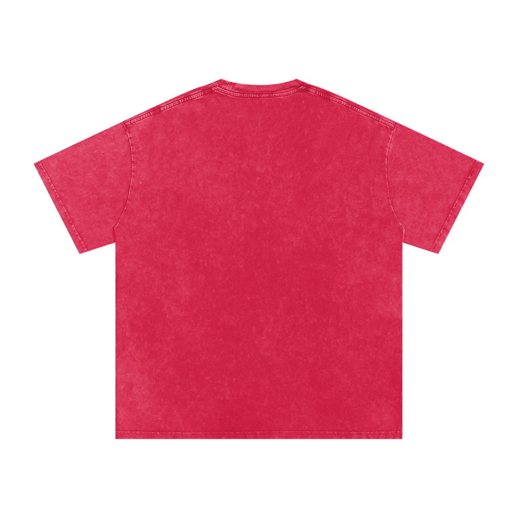 Snow Washed Oversized Cotton T-Shirt “Jordan4Ever"