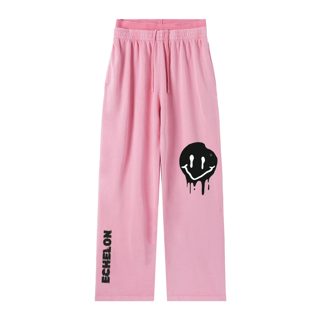 Vintage Washed Waist jogger's ''SMILE"