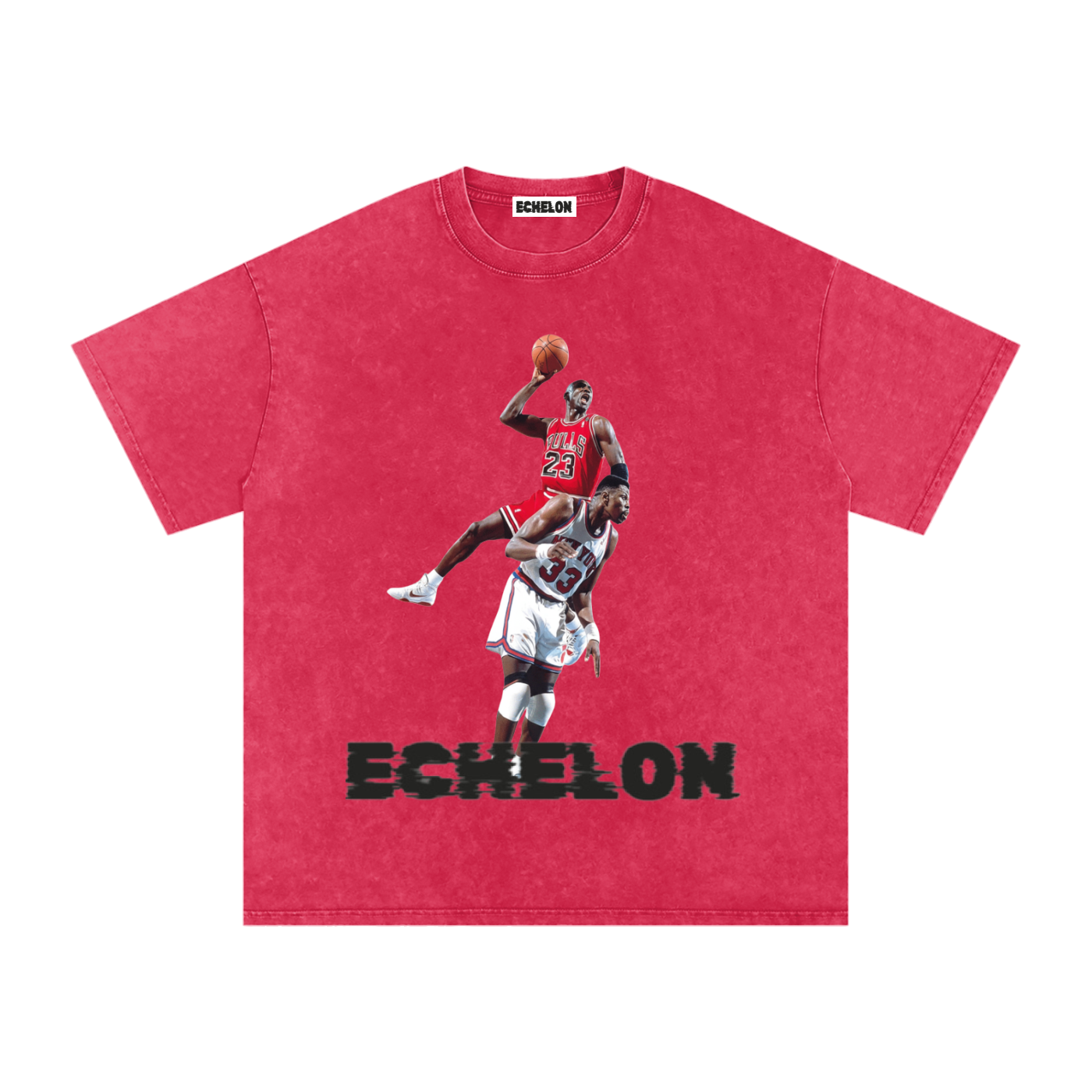 Snow Washed Oversized Cotton T-Shirt “Jordan4Ever"