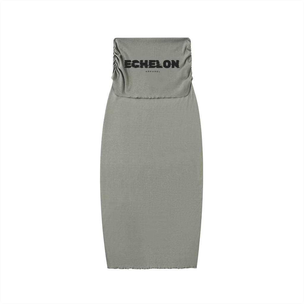 Dyed Washed Straight Hip-Hugging Slim Maxi Skirt