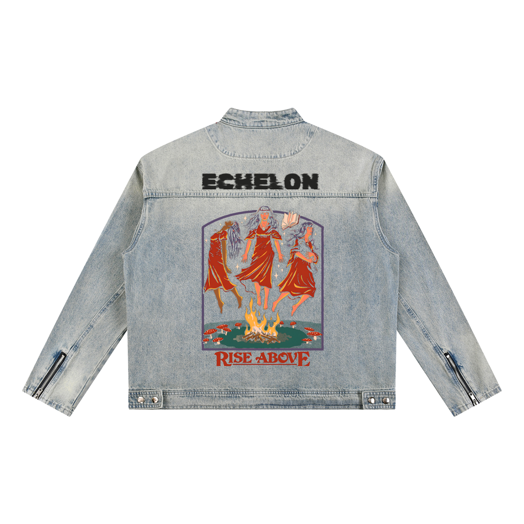 Vintage "Rise Above" Denim Jacket
