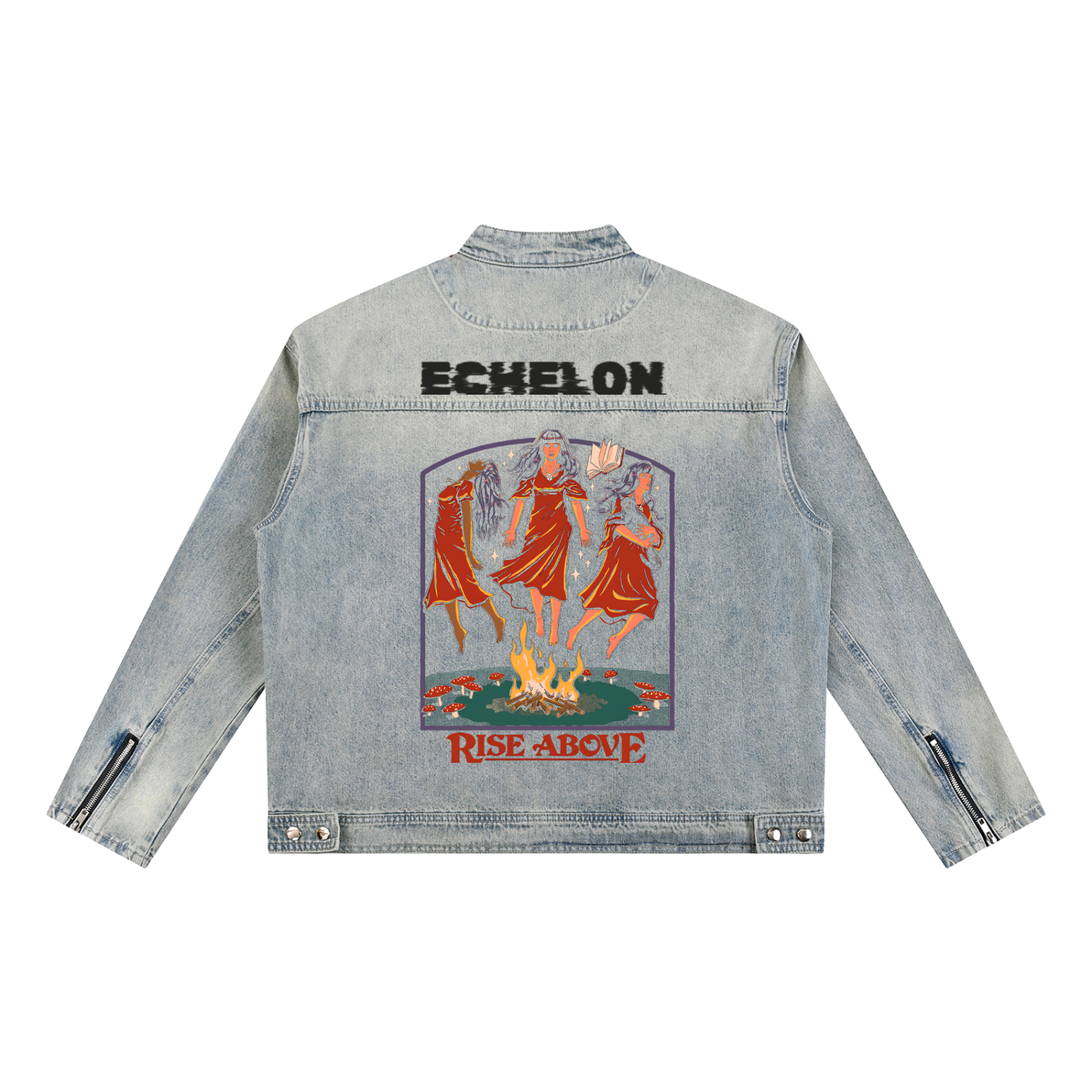Vintage "Rise Above" Denim Jacket