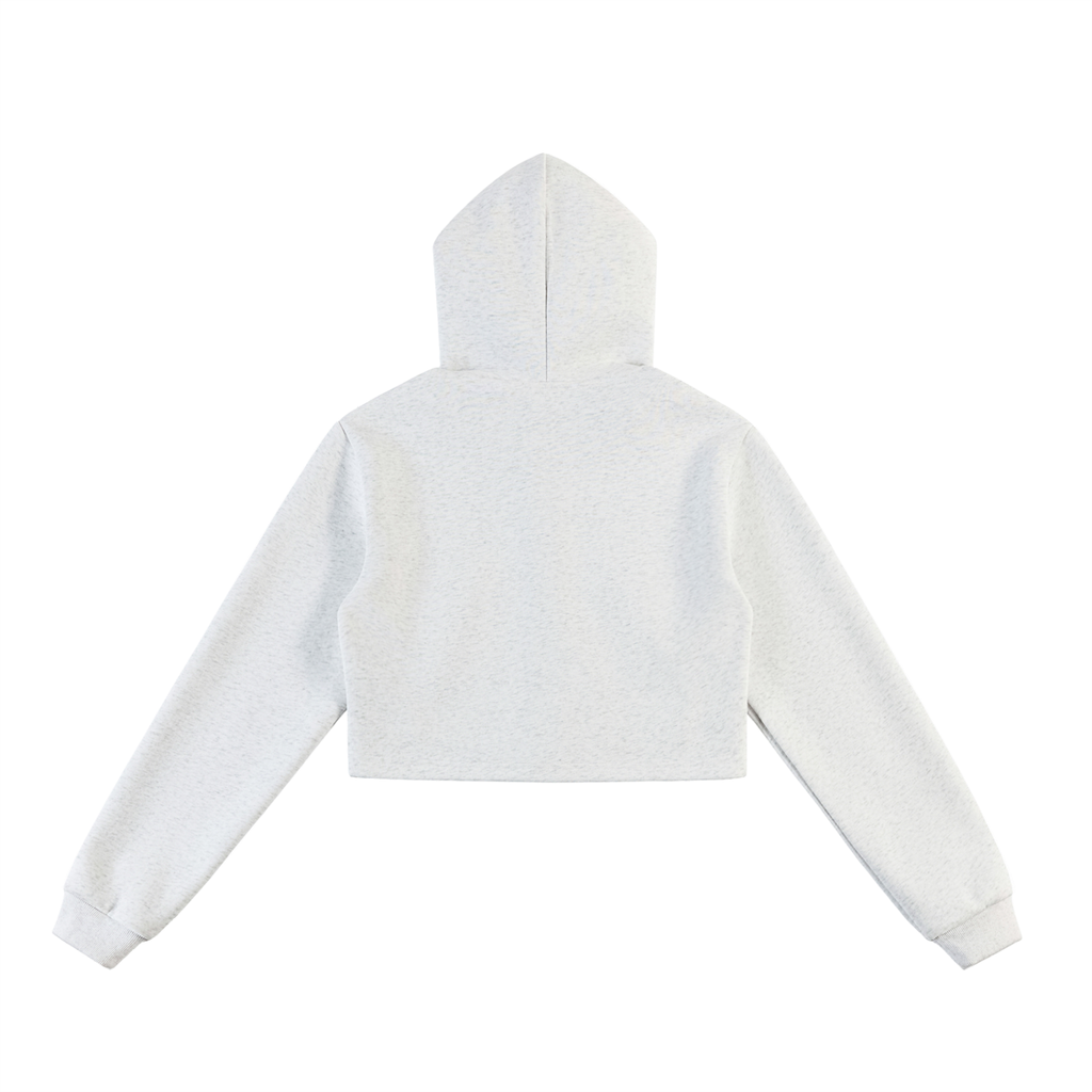 Woman's Essential Cropped Zip-Up Hoodie