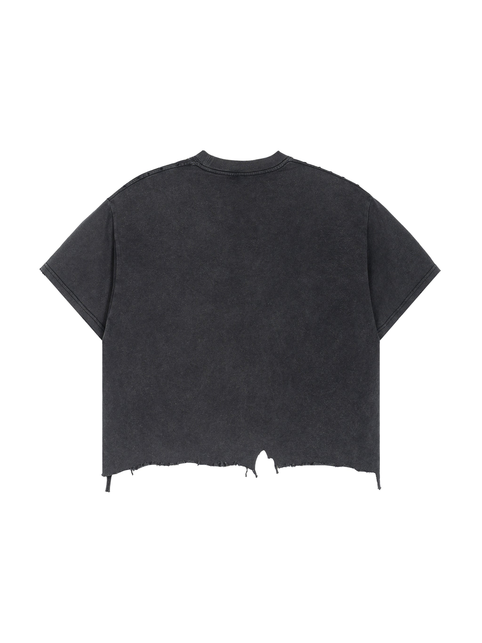 Vintage Wash Distressed Hem T-Shirt ''IVO4Ever''