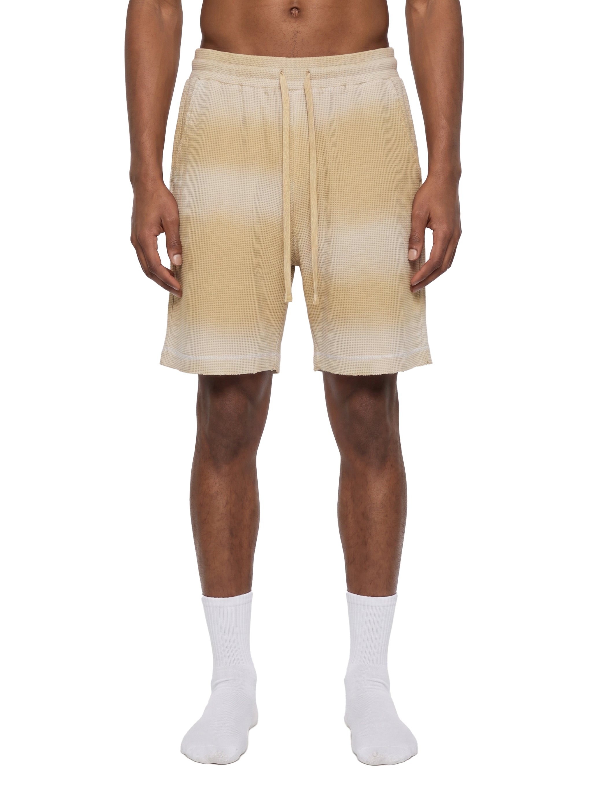 Unisex Sunfade Waffle Raw Shorts